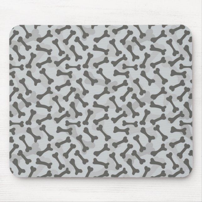 Mousepad Teste padrão da textura do osso Greyscale (Frente)