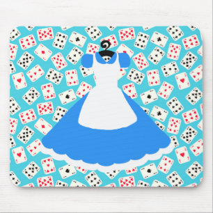 Mousepad Teste padrão de Alice do país das maravilhas