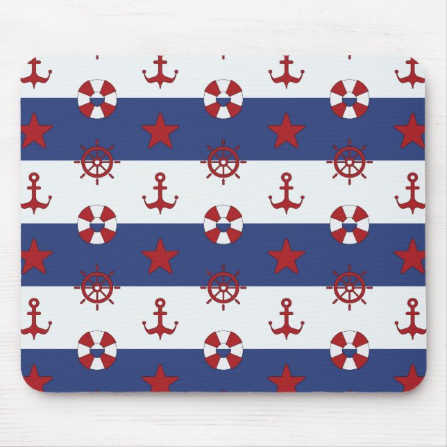 Mousepad Teste padrão de bandeira dos Estados Unidos (Frente)