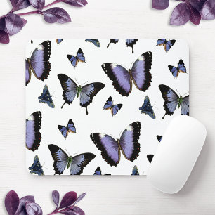 Mousepad Teste padrão de borboleta roxo