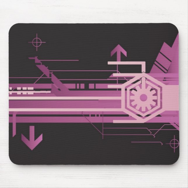 Mousepad Teste padrão de intervalo mínimo técnico (Frente)