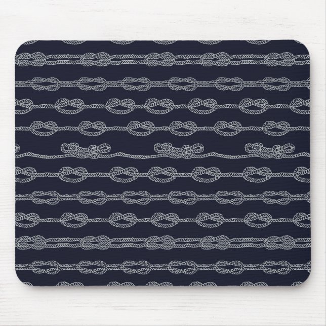 Mousepad Teste padrão de nós marinho (Frente)