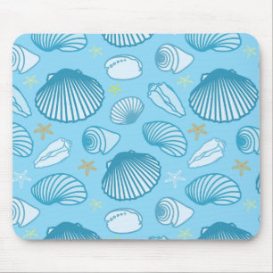 Mousepad Teste padrão do azul de oceano