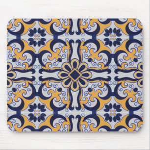 Mousepad Teste padrão do azulejo do português