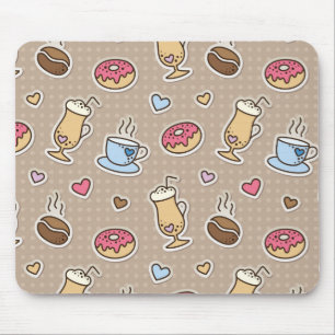 Mousepad Teste padrão do café