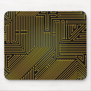 Mousepad Teste padrão do conselho de circuito do computado