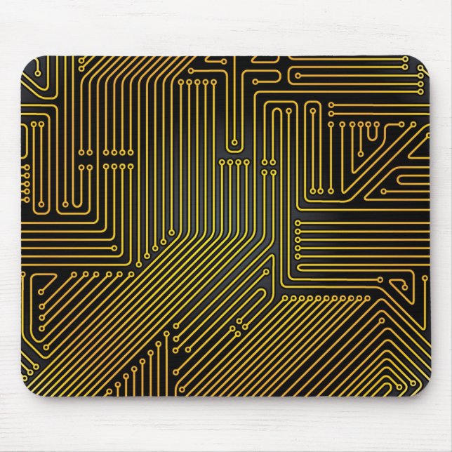 Mousepad Teste padrão do conselho de circuito do computador (Frente)
