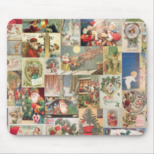 Mousepad Teste padrão do feriado dos cartões do natal