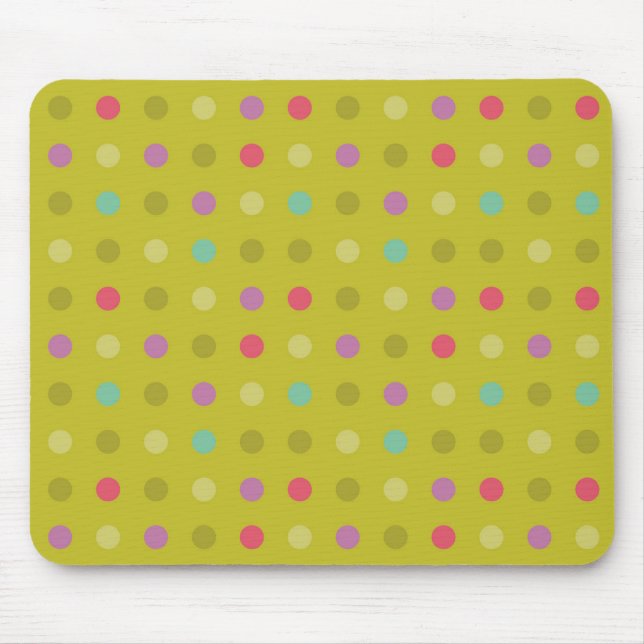 Mousepad Teste padrão do fundo das bolinhas (Frente)