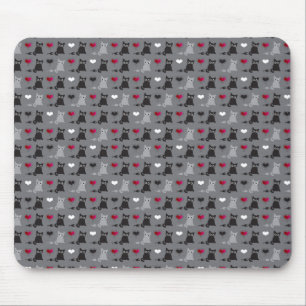 Mousepad teste padrão do gatinho e dos ratos