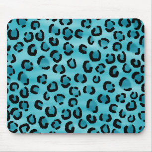 Mousepad Teste padrão do impressão do leopardo da cerceta