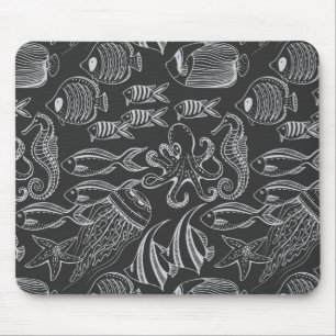 Mousepad Teste padrão do Mar Negro