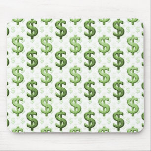 Mousepad Teste padrão do sinal de dólar