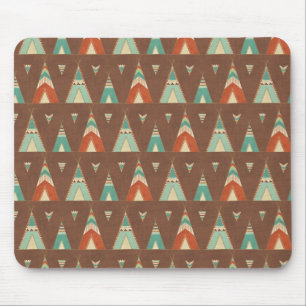 Mousepad Teste padrão do Teepee da cerceta de etapa de