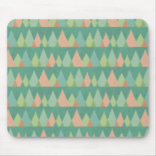 Mousepad Teste padrão do triângulo da cerceta de etapa