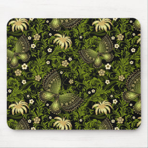 Mousepad Teste padrão do Verde-ouro do primavera