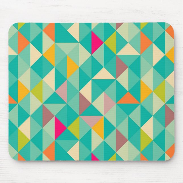 Mousepad Teste padrão dos triângulos (Frente)