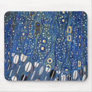Mousepad Teste padrão Dourado azul de Nouveau Gustavo Klim