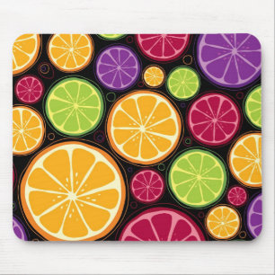 Mousepad Teste padrão e fundo alaranjados