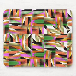 Mousepad Teste padrão feito de azulejos abstratos da cor