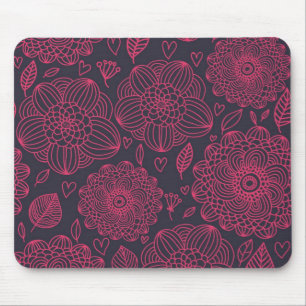 Mousepad Teste padrão floral