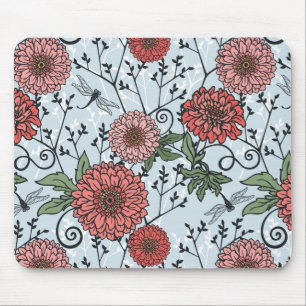Mousepad Teste padrão floral 3