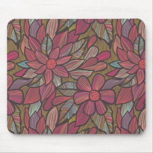 Mousepad Teste padrão floral 4