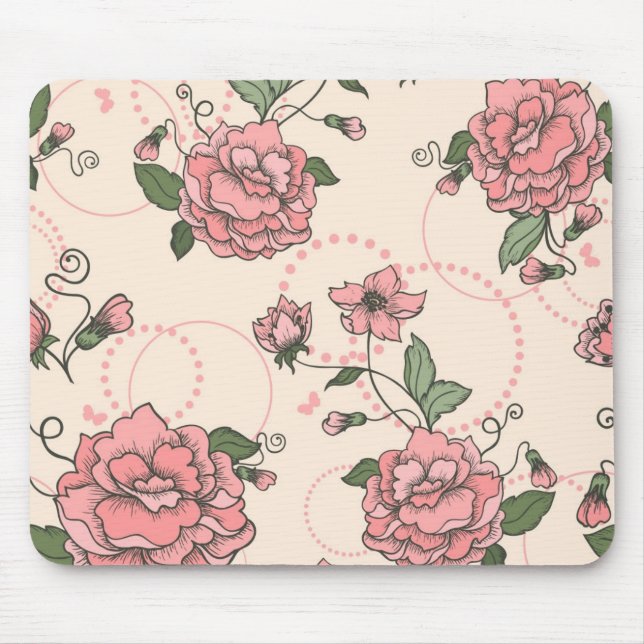 Mousepad Teste padrão floral 5 (Frente)