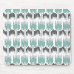 Mousepad Teste padrão floral abstrato moderno de Ikat do