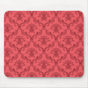 Mousepad Teste padrão floral do damasco
