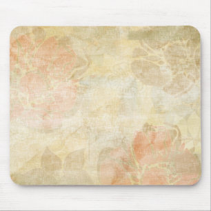 Mousepad teste padrão floral do fundo do grunge da arte