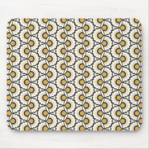 Mousepad Teste padrão floral geométrico