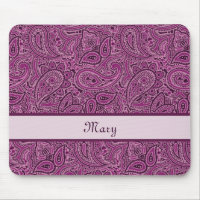 Teste padrão floral roxo elegante de Paisley com