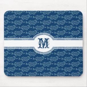 Mousepad Teste padrão frondoso elegante das artes e dos