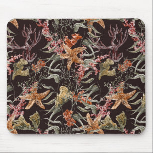 Mousepad Teste padrão gasto da vida marinha