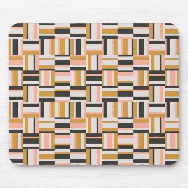 Mousepad Teste padrão geométrico da forma (Frente)