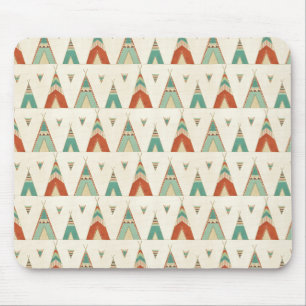 Mousepad Teste padrão geométrico do Teepee de etapa de