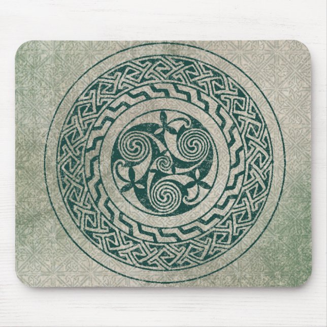 Mousepad Teste padrão irlandês do medalhão de Knotwork do (Frente)