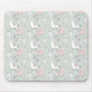 Mousepad Teste padrão Pastel do lama