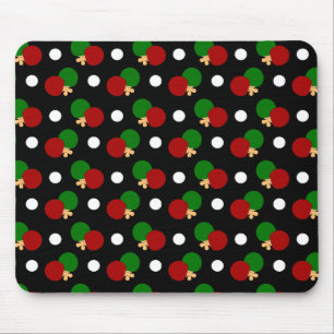 Mousepad Teste padrão preto do pong do sibilo