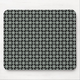 Mousepad Teste padrão preto dos triângulos