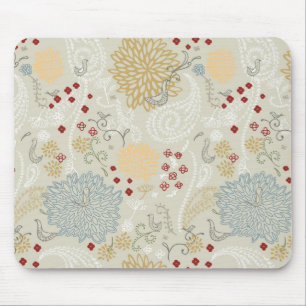Mousepad teste padrão que indica o jardim encaracolado