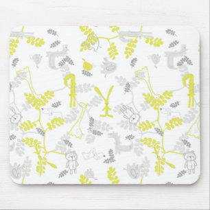 Mousepad teste padrão que indica os animais 2 do bebê