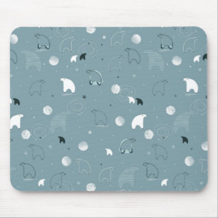 Mousepad teste padrão que indica um polar bonito