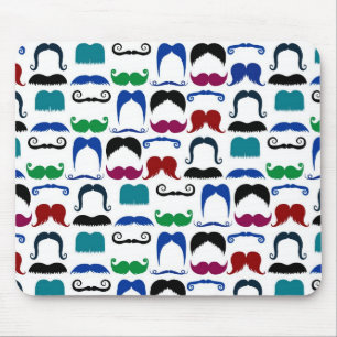 Mousepad Teste padrão retro do Moustache do bigode