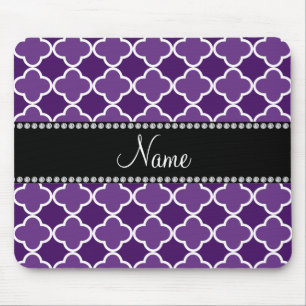 Mousepad Teste padrão roxo conhecido personalizado do