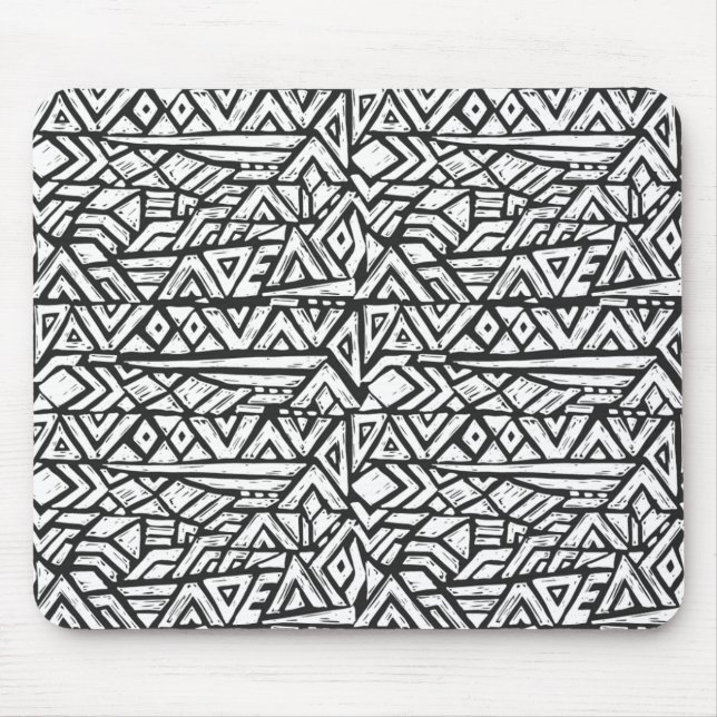 Mousepad Teste padrão tribal artística inspirado (Frente)