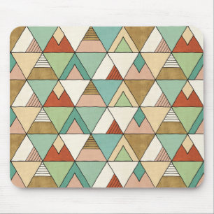 Mousepad Teste padrão tribal tirado mão de etapa de Geo