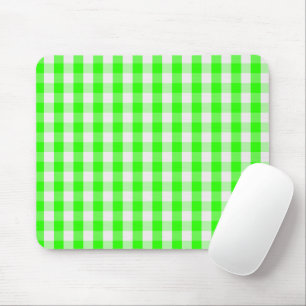 Mousepad Teste padrão verde de néon do guingão por Shirl