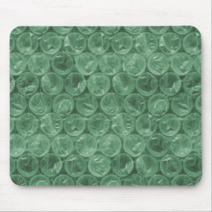 Mousepad Teste padrão verde do invólucro com bolhas de ar